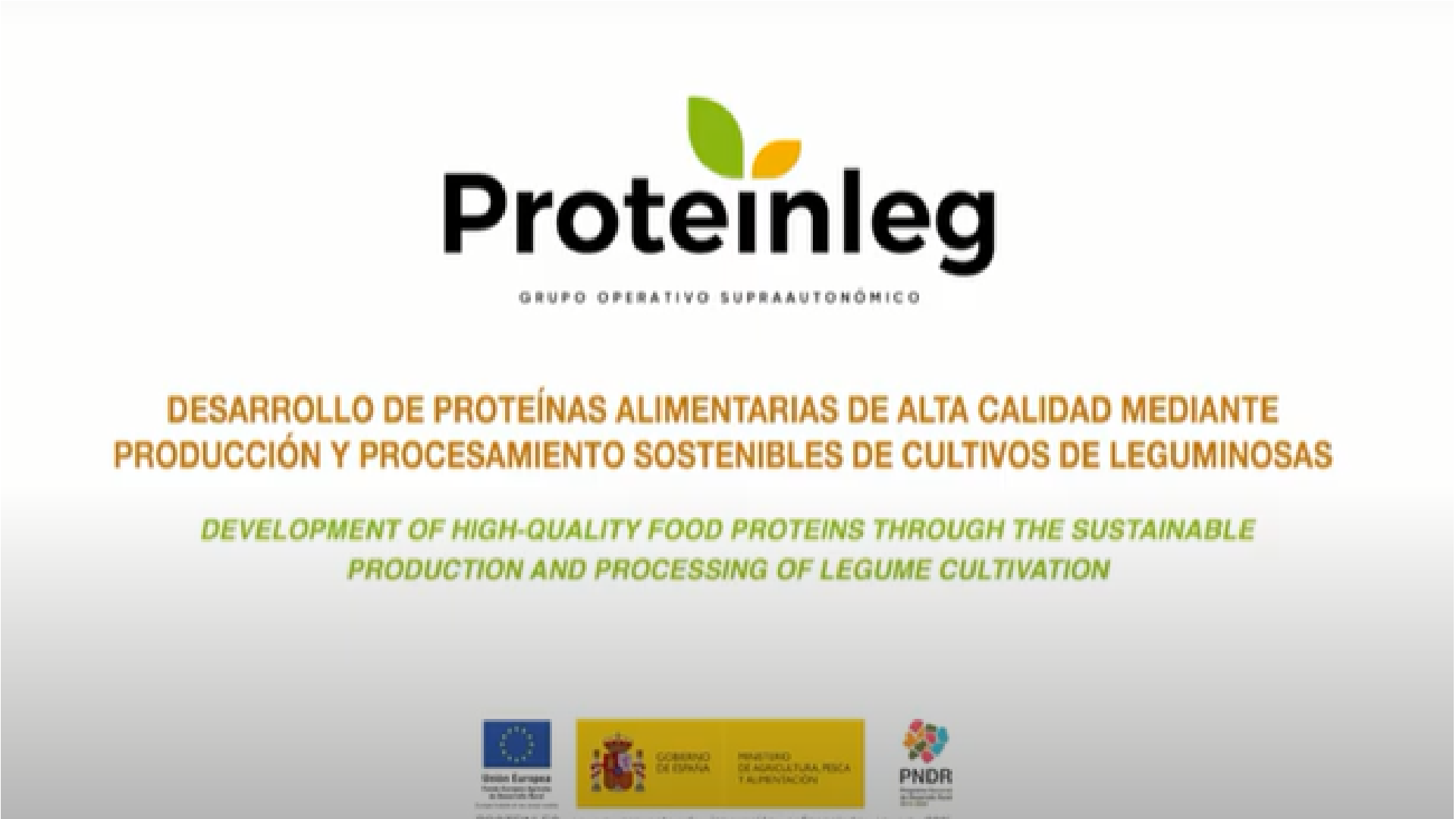 Publicado el audiovisual divulgativo del proyecto Proteinleg